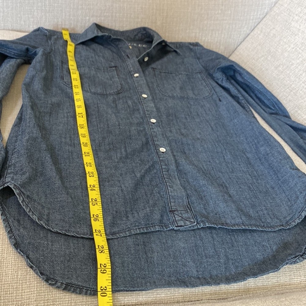 Madewell EUC Long-Sleeve Denim Button Up Shirt S - Picture 6 of 6